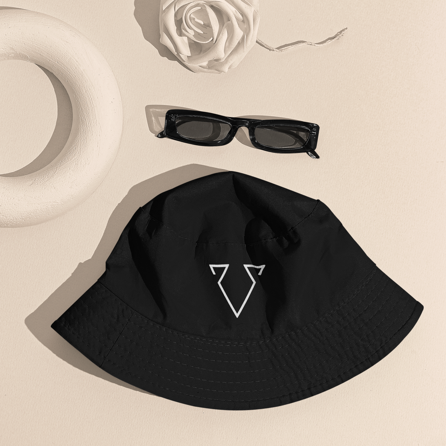 Classic White Vacuum Logo Bucket Hat #3