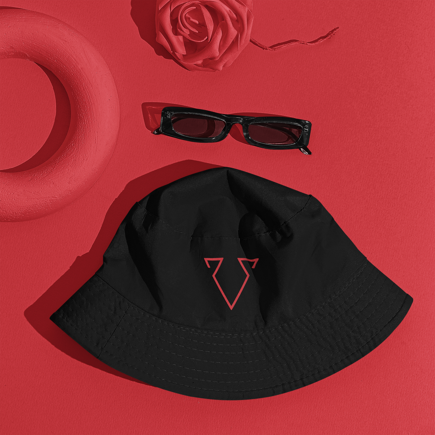 Classic Vacuum Red Logo Bucket Hat #3